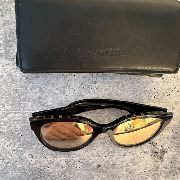 Acetate CC Butterfly Sunglasses 5414 Black - Picture 2 of 8